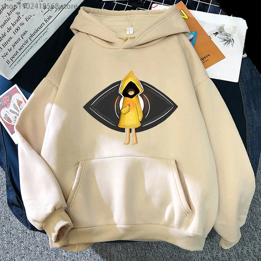 

Little Nightmares Hoodies Fleece Cute Comic Sweatshirts Aesthetic Men/women Clothes Fashion Anime Tops Warm Fleece Print Hoody