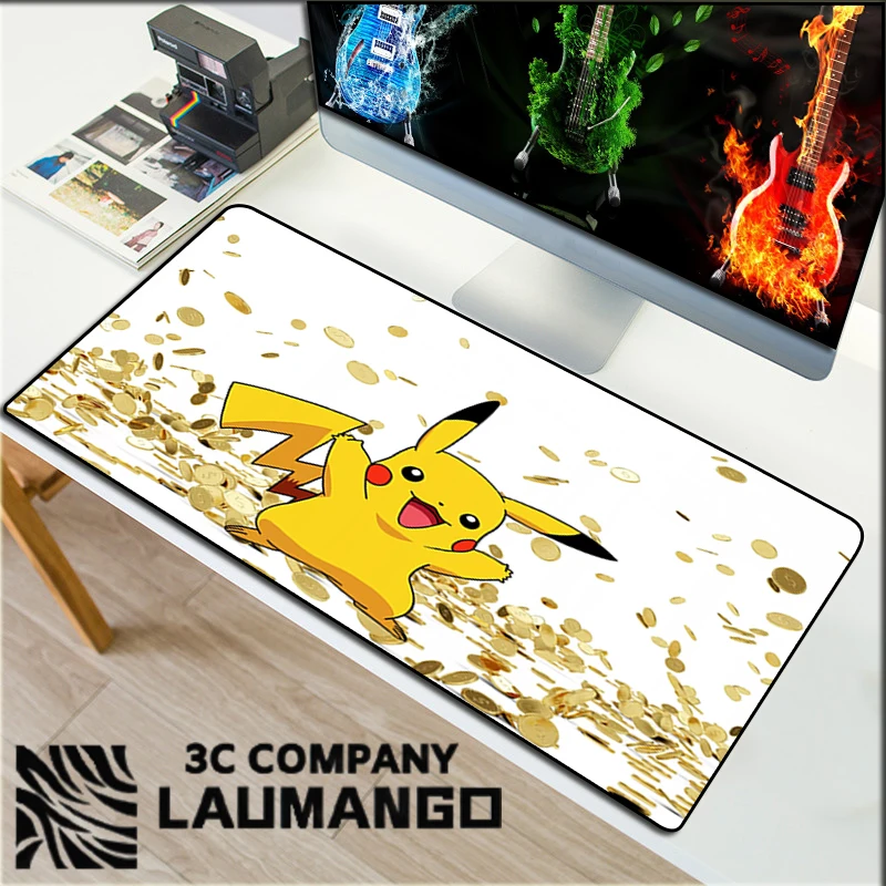 

Pokemon Gaming Accessories Mouse Pad Gamer Genshin Impact Computer Varmilo Mat Mause Pc Anime Cute Keyboard Mats Mousepad Carpet