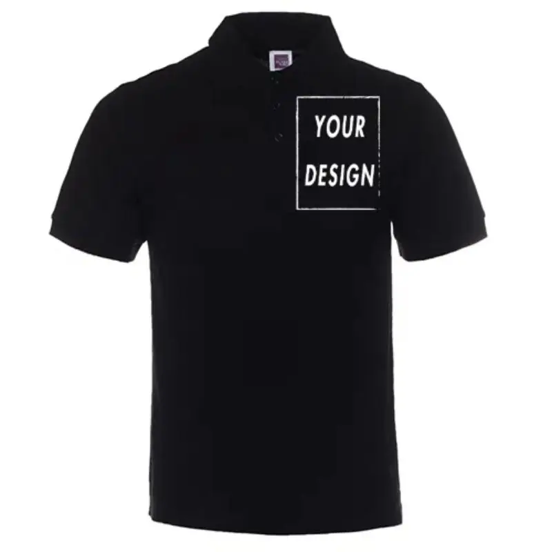 Летняя рубашка-поло с короткими рукавами по индивидуальному заказу повседневный