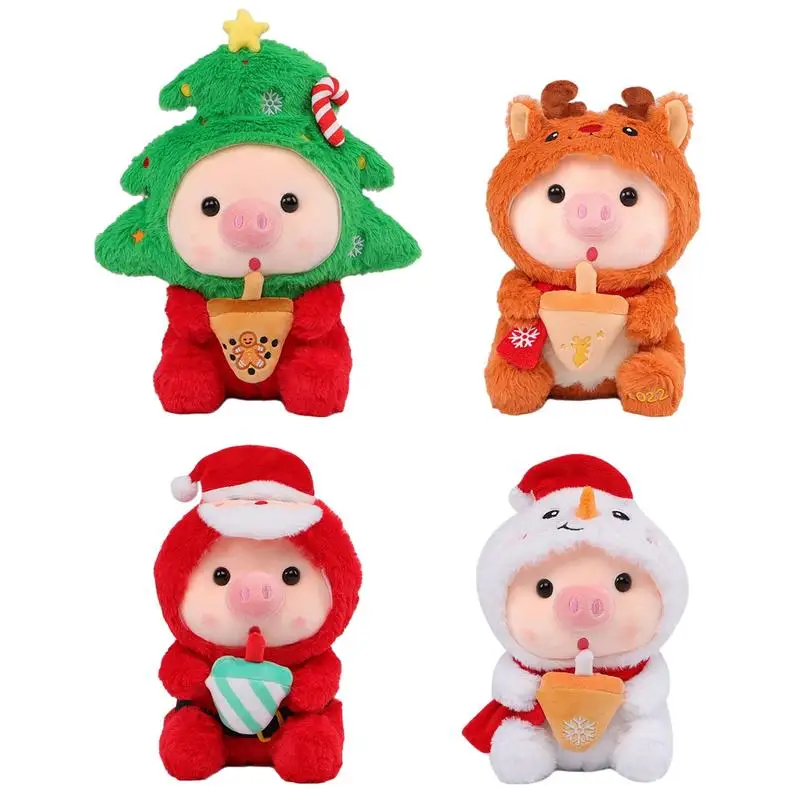 

Рождественская свинья, мягкая плюшевая Рождественская Набивная игрушка, плюшевая игрушка для детей