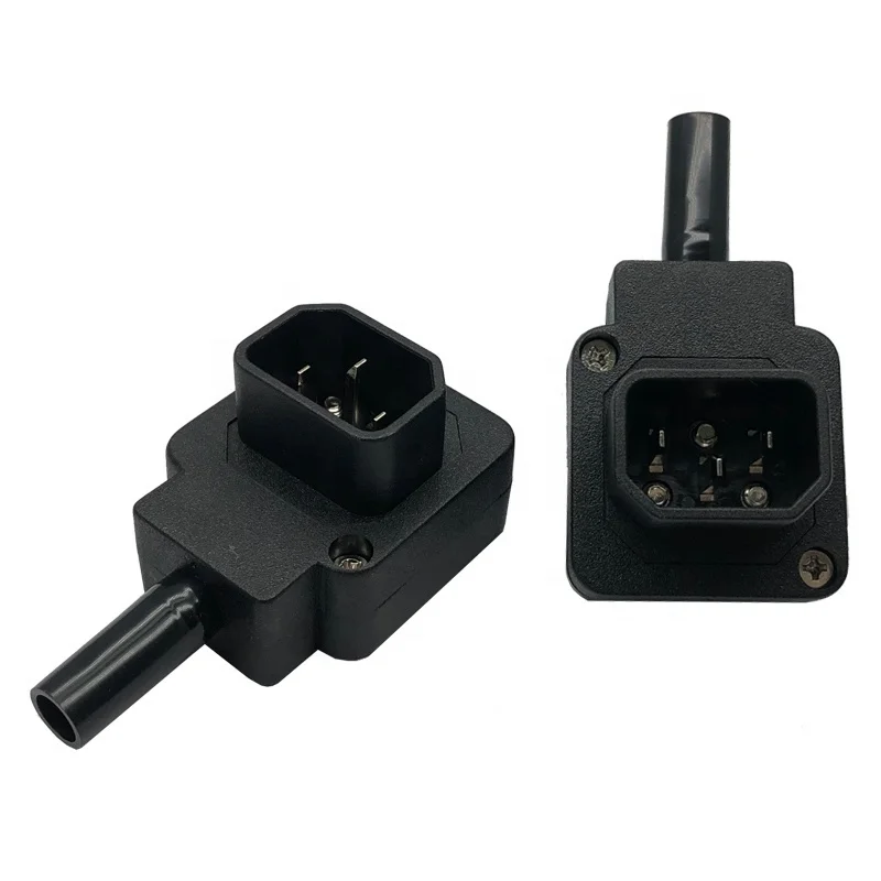 

IEC 320 C14 Down Angled Rewireable Plug Connector