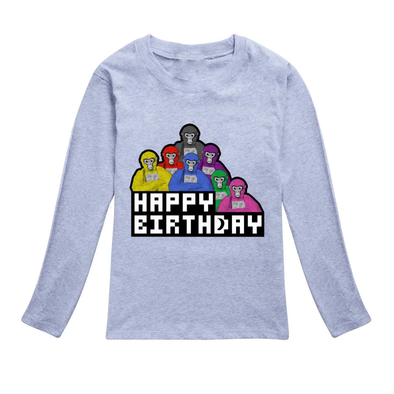 Футболка с надписью Gorilla Tag Детская толстовка рисунком игровой обезьяны