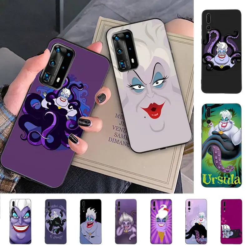 

Disney Octopus Ursula Phone Case for Huawei P30 40 20 10 8 9 lite pro plus Psmart2019