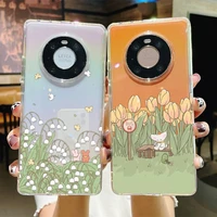 flower phone case for samsung s20 ultra s30 for redmi 8 for xiaomi note10 for huawei y6 y5 cover