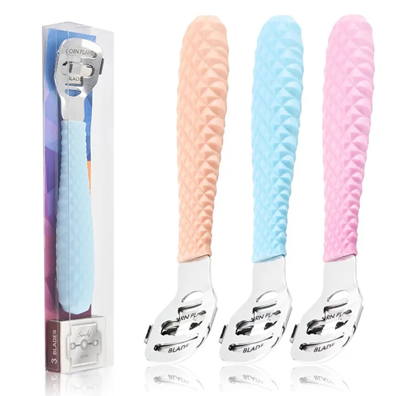 

1Pcs Foot Product Callus Shaver Pedicure Tool Hard Dead Skin Remover Plastic Handle 10 Blades For Women Or Man Heel
