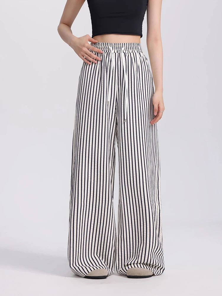 Женские широкие брюки с высокой талией