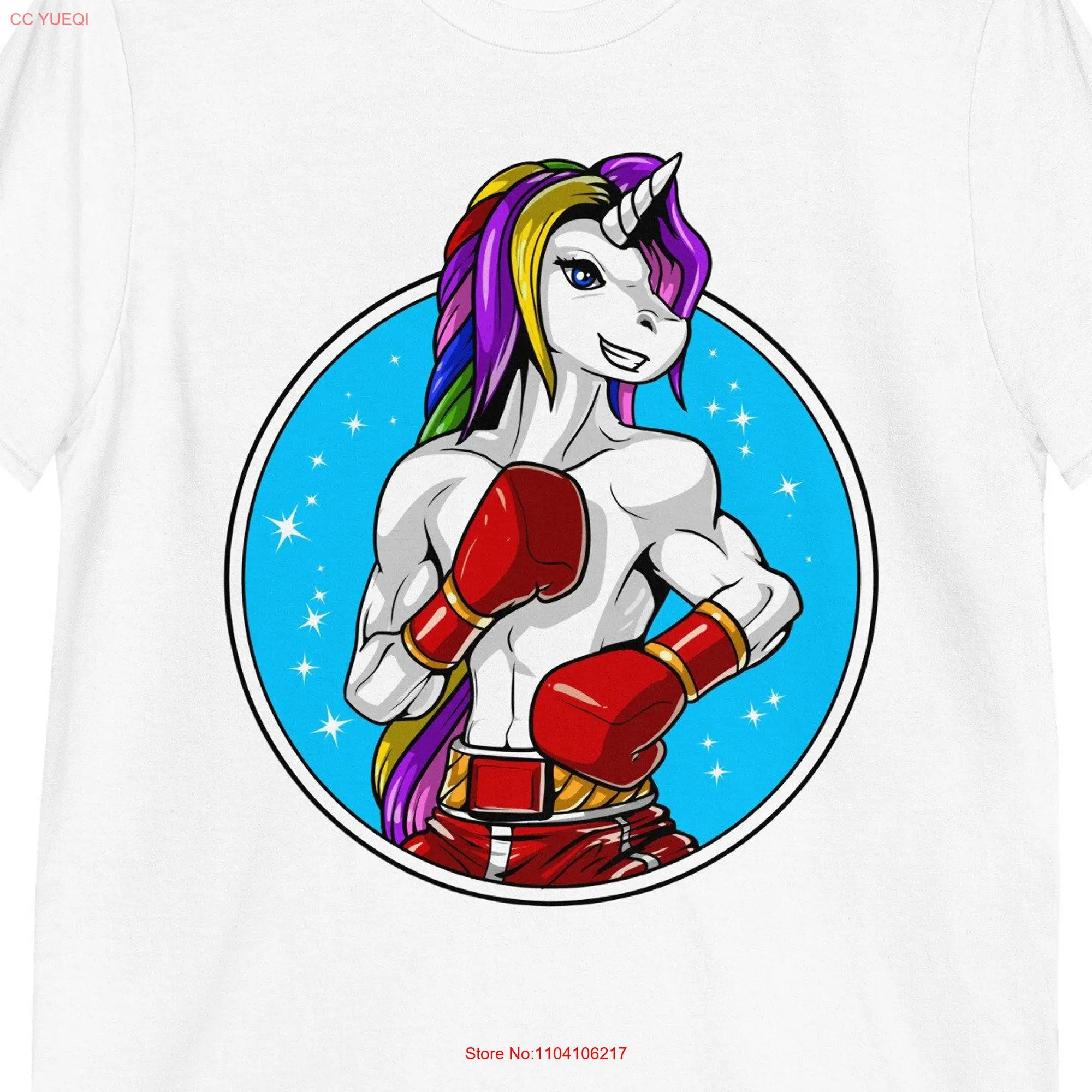 Боксерская футболка с единорогом Муай Тай Боевые искусства боксеры одежда