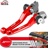 motorcycle motorcoss dirt bike pivot brake clutch levers aluminum handle lever for yamaha xtrainer x trainer 2015 2016 2017 2018