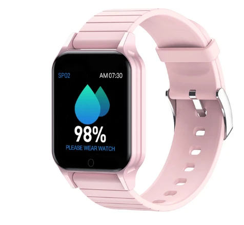 

New T96 Smart Watch With Temperature Measure Heart Rate Blood Oxygen Pressure Monitor Sleep Tracking Watch Smart Men Women Sale