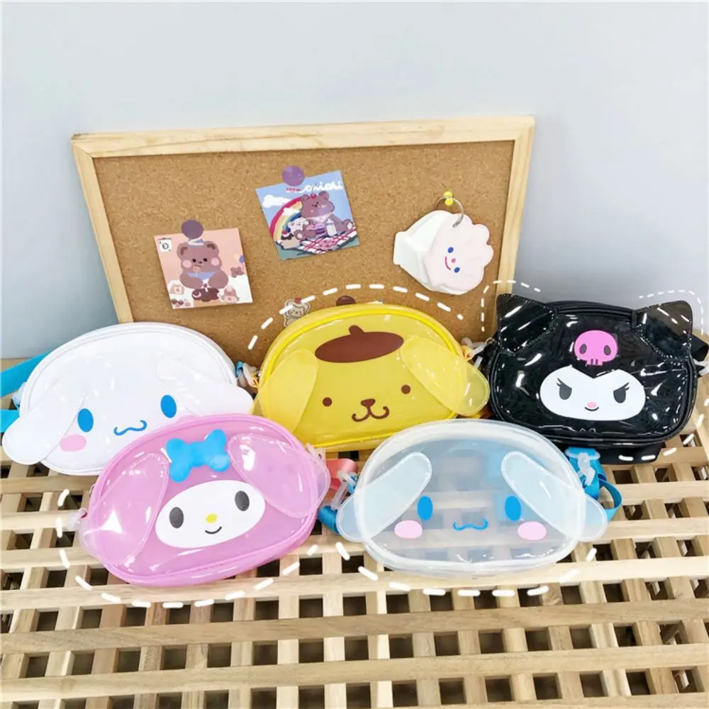 

Kawaii Cinnamoroll через плечо Kuromi пляжная сумка Sanrio сумка желе бумажник водонепроницаемый моя мелодия фотокосметичка подарок для девушки