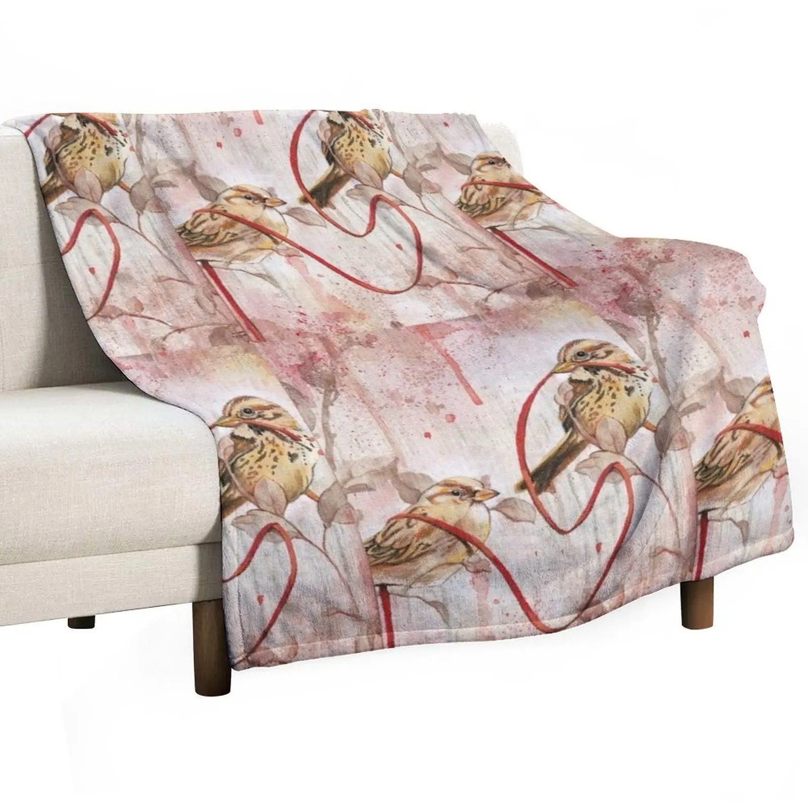 Спутанное ворсистое одеяло мягкое для декоративного дивана роскошное