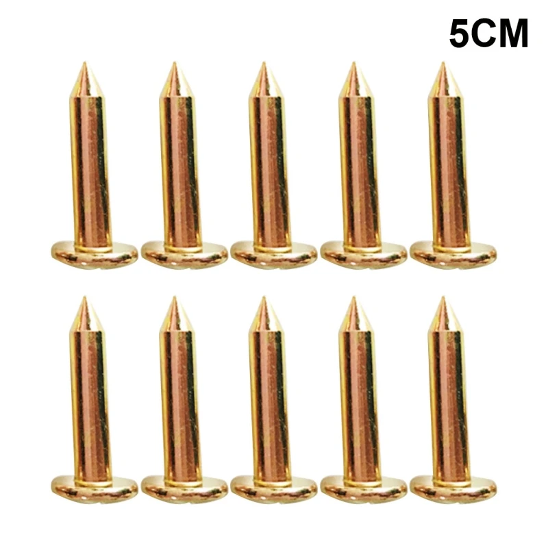 

10pcs/set 3/5/7/8/10cm Surveying Steel Nails Survey Marker for Cross Measuring Nails Mark Survey Stakes