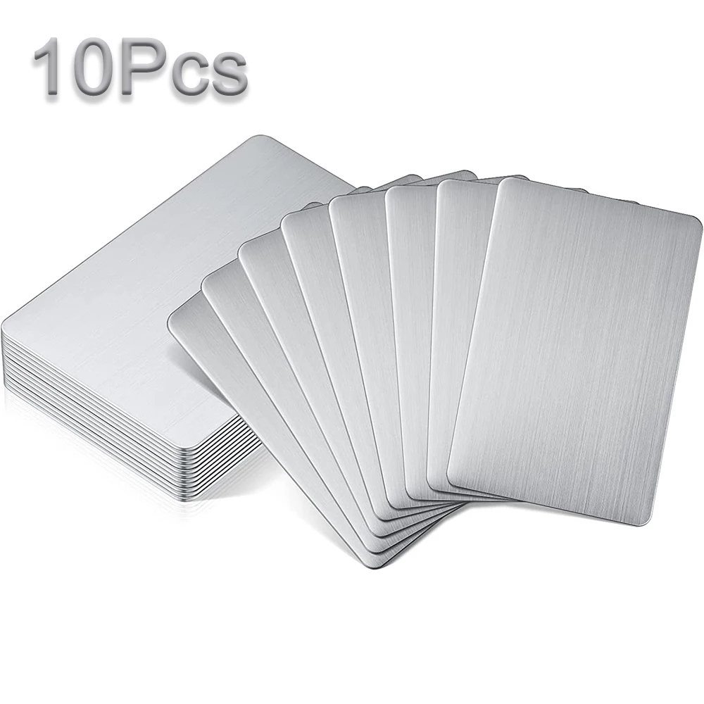 

Пустые металлические визитные карточки из нержавеющей стали