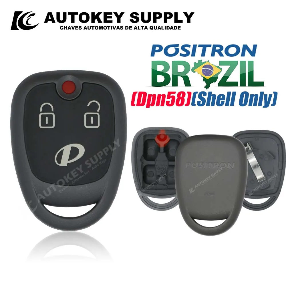 Autokeysupply AKBPS187 DPN58 Корпус охранной сигнализации 2-кнопочное управление с зажимом