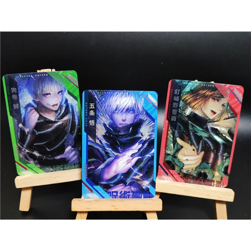 9 шт./компл. флэш-карты юютсу кайсен Itadori Yuji Gojo Satoru Fushiguro Megumi Редкие карточные игры