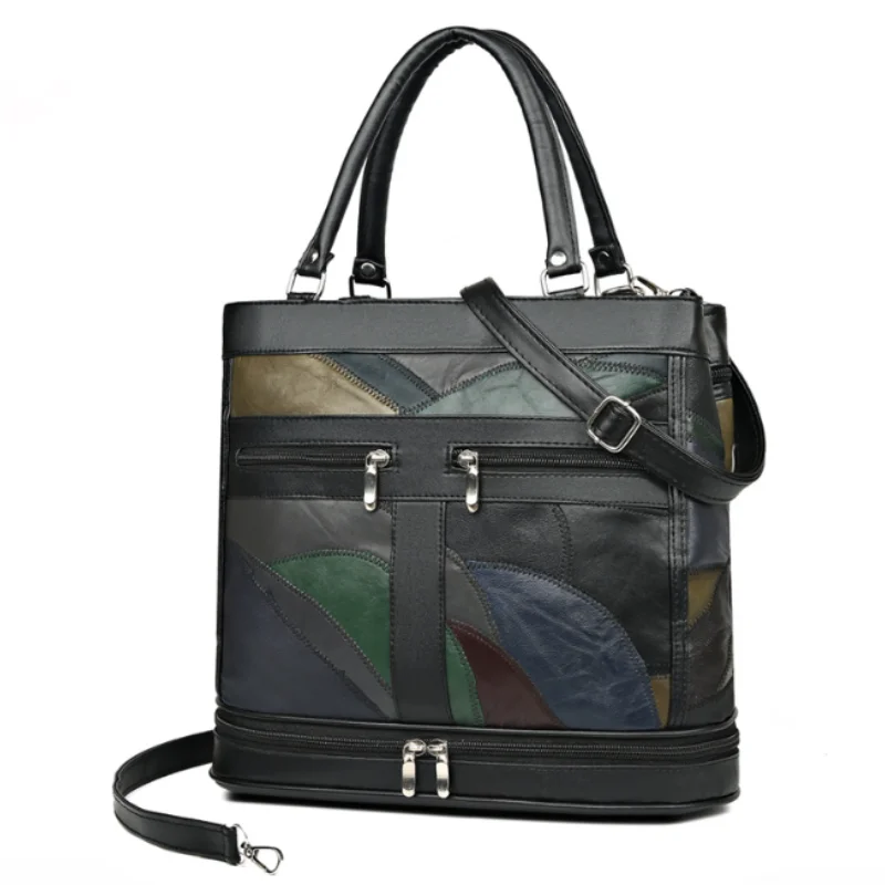 Women's Handbag Women's Shoulder Bag Fashion Purse Vintage Leather Bag Large Capacity Handbag Inclined Shoulder Bag Mom's Bag