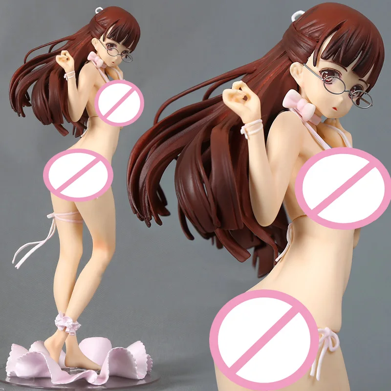 

Hot Anime Figures Sexy Beautiful Girls Kosaka Hatsumi Standing Posture Underwear Version with Glasses 24cm PVC Birthday Gifts