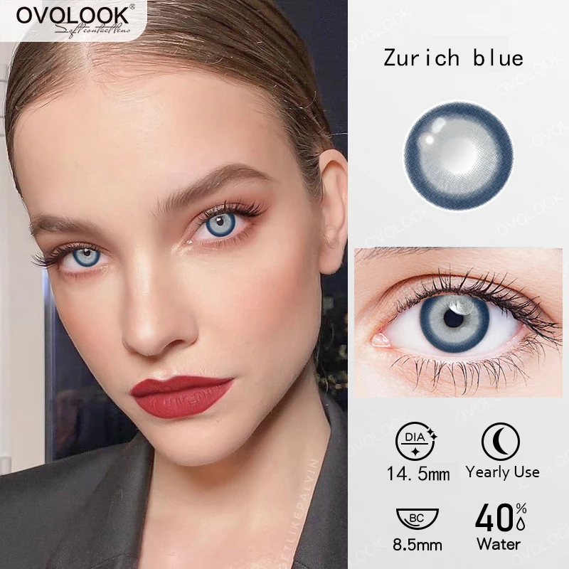 2pcs coloured contact lenses with graduated for eyes change color beautiful pupil cosmetic green and blue lens hydrogel contacts free global shipping
