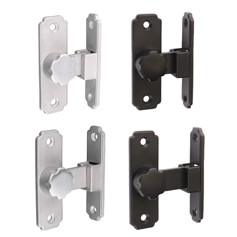 

Stainless Steel 90 Degree Door Hasp Latches Sliding Door Bolt Locks Security