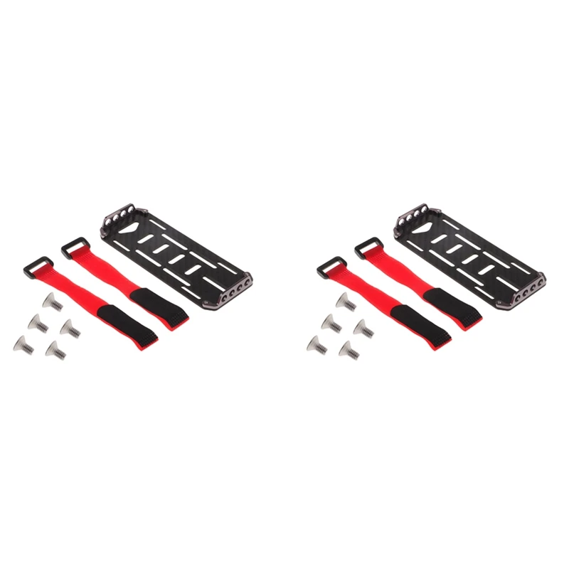 

2X для 1/10 Rc Crawler Car Axial Scx10 Монтажная пластина аккумулятора
