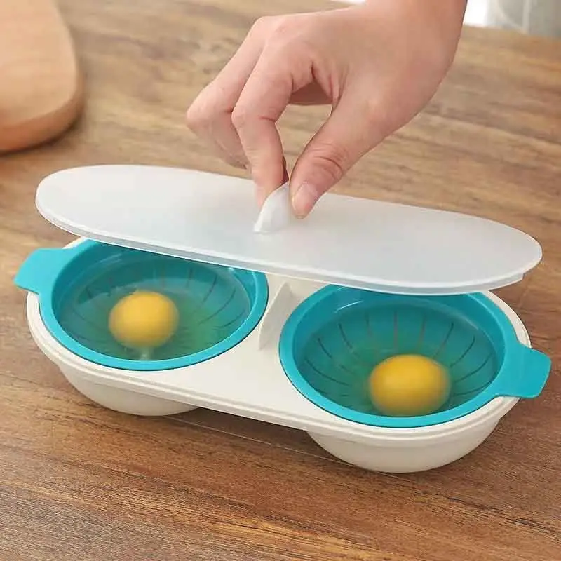 Poached egg mold microwave oven hot spring egg cooker quickly steamed egg mold clear water lying egg artifact