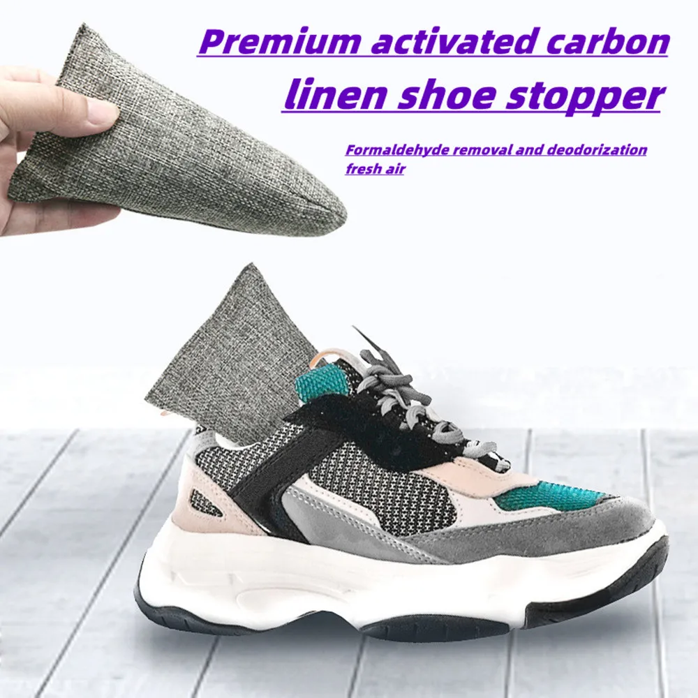 

New 100g Shoe-Shaped Shoe Plug Bamboo Charcoal Bag Shoes Moisture-Proof Dehumidification Deodorant Activated Carbon Bag