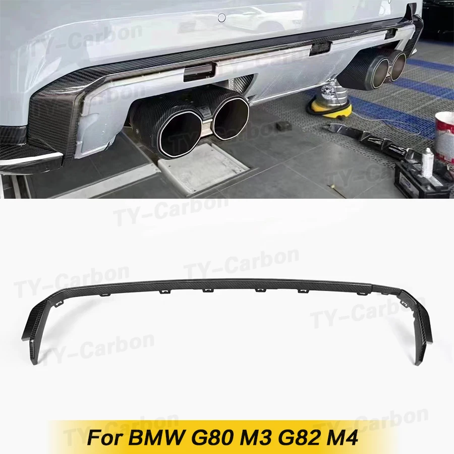 Полоса заднего бампера для BMW 3 4 серии G80 M3 G82 M4 2021-2023 сухое углеродное волокно