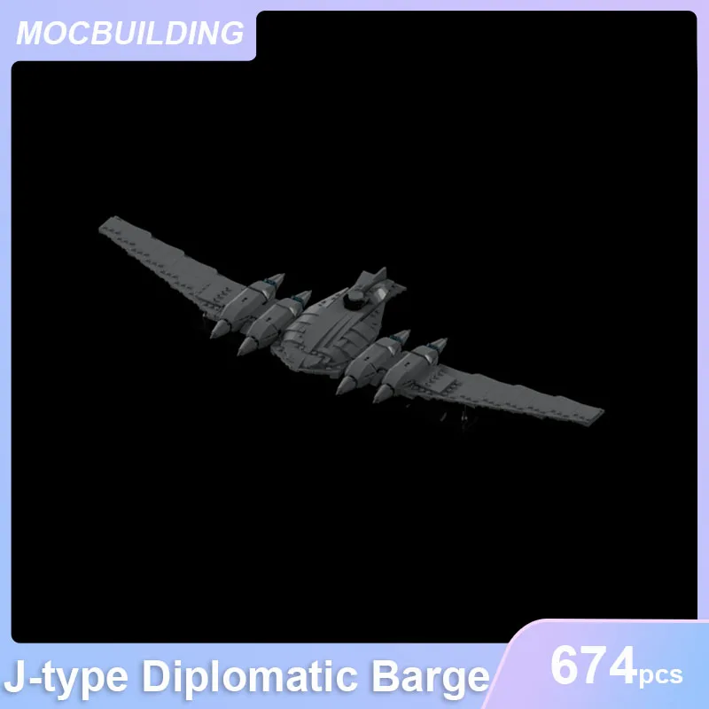 

J-type Diplomatic Barge Model MOC Building Blocks DIY Assemble Bricks Educational Creative Children Toys Kids Xmas Gifts 674PCS