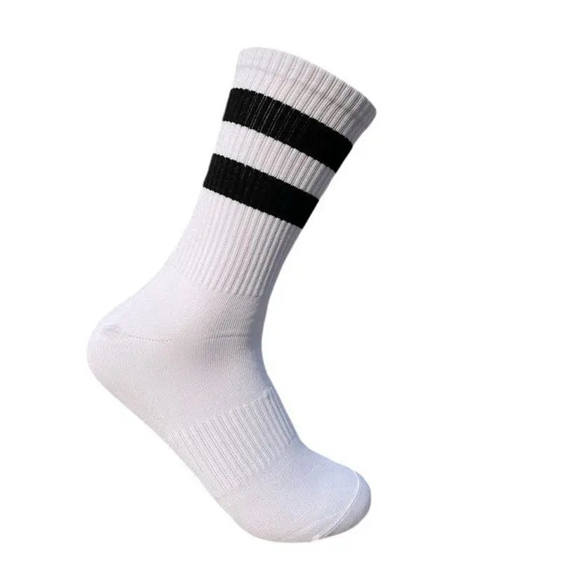 Men And Women In The Wind Tube Socks College Street Skateboarding Basketball Two Poles Striped Socks