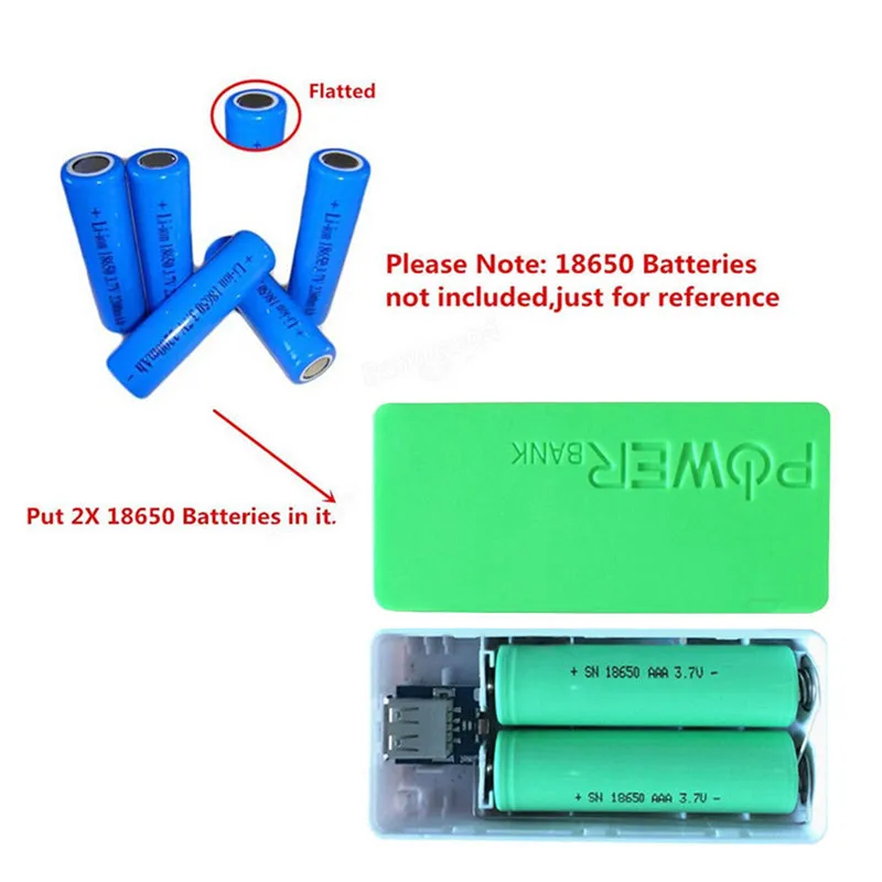 Портативный внешний аккумулятор для аккумулятора 18650 сделай сам контейнер