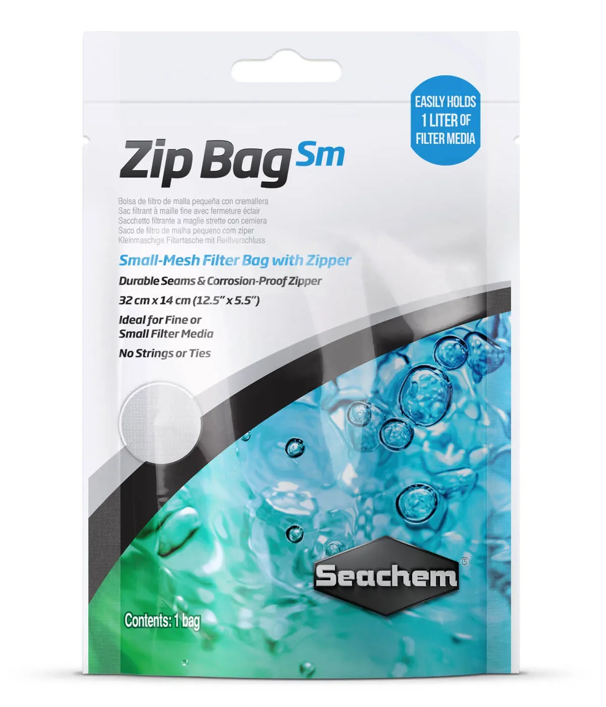 

Seachem Zip Bag SM 32x14cm Small-mesh Filter Bag with Zipper