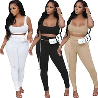 casual women tracksuit two piece set solid color high streetwear sporsuit matching set clothes for women outfit