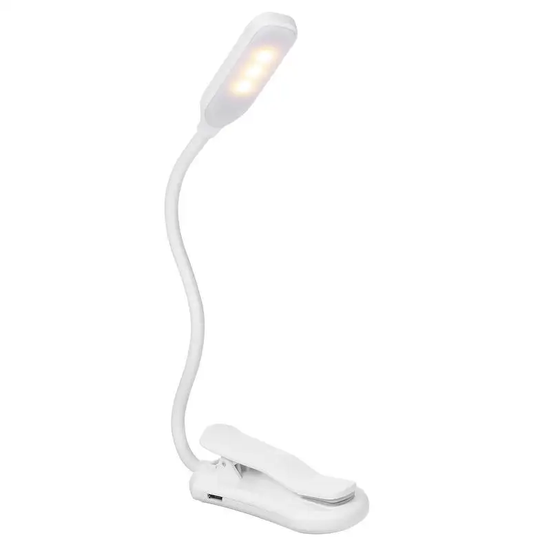 

Настольная лампа с клипсой, светильник для чтения со сменными цветами и ночником