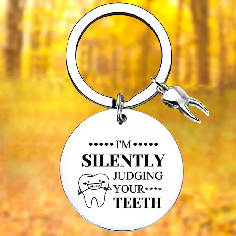 

Dentist Gift Dental Assistant Gift Keychain Dental Hygienist Gift Key Chain Pendant Jewelry Dentist Appreciation Gift Gifts