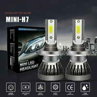 2pcs h7 led headlight 200w20000lm hilow kit bulbs beam 6000k canbus error free