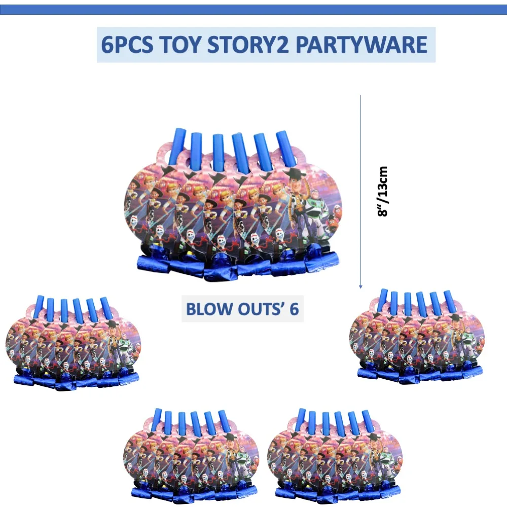 

6 шт./набор, одноразовые украшения «История игрушек»