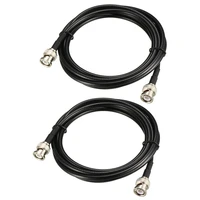 rg58 coaxial cable with bnc male to bnc male connectors 50 ohm 6 ft 2pcs