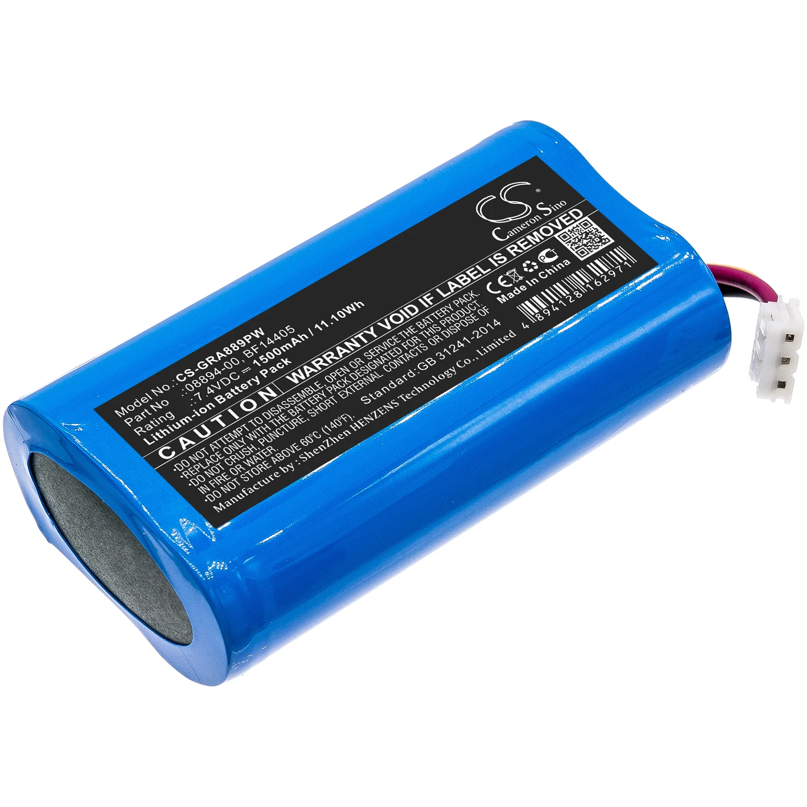 

CS Replacement Battery For Gardena ComfortCut 8893, ComfortCut 8895 08894-00, 08894-00.640.00, BF14405 1500mAh/11.10Wh