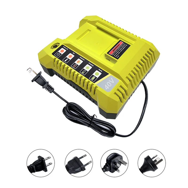 

Зарядное устройство 40 В для литий-ионных батарей Ryobi OP401, OP4050A, OP4015, OP4026, OP4050, OP400A, OP403A, ZROP401