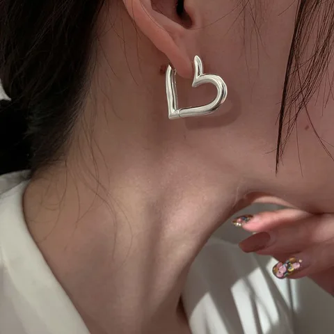 Серебряные серьги-кольца GaaBou Jewellery LOVE