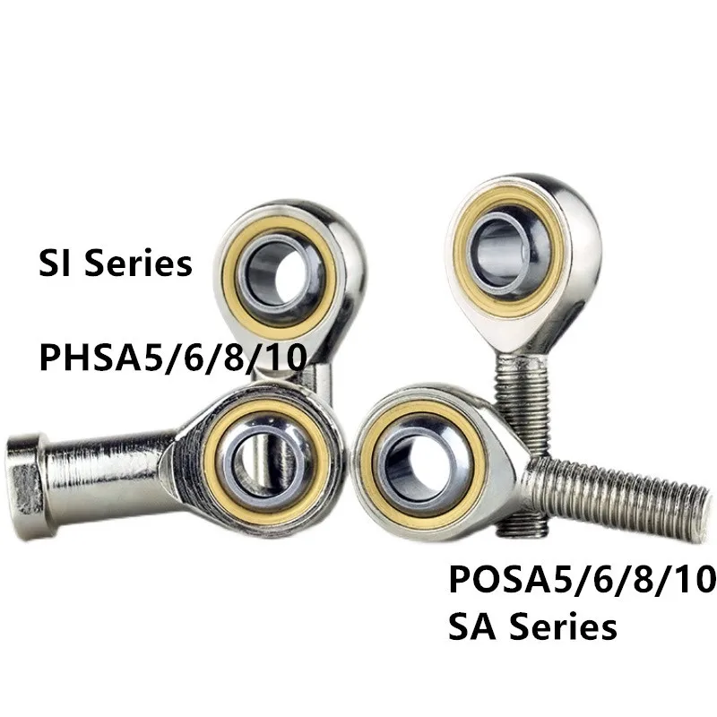 

5mm/6mm/8mm/10mm/12mm/16mm/18mm/20mm/22mm/25mm Male/Female SA SI T/K POSA8 PHSA8 Ball Joint Metric Threaded Rod End Bearing