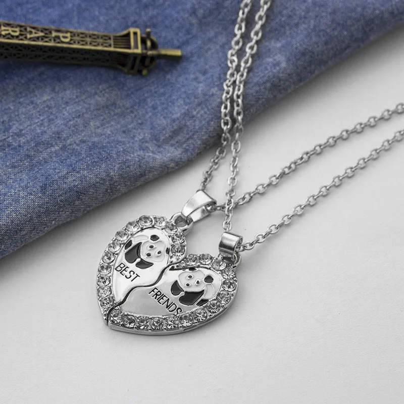 

best friends Best Friends Chain Panda Pendant Necklace