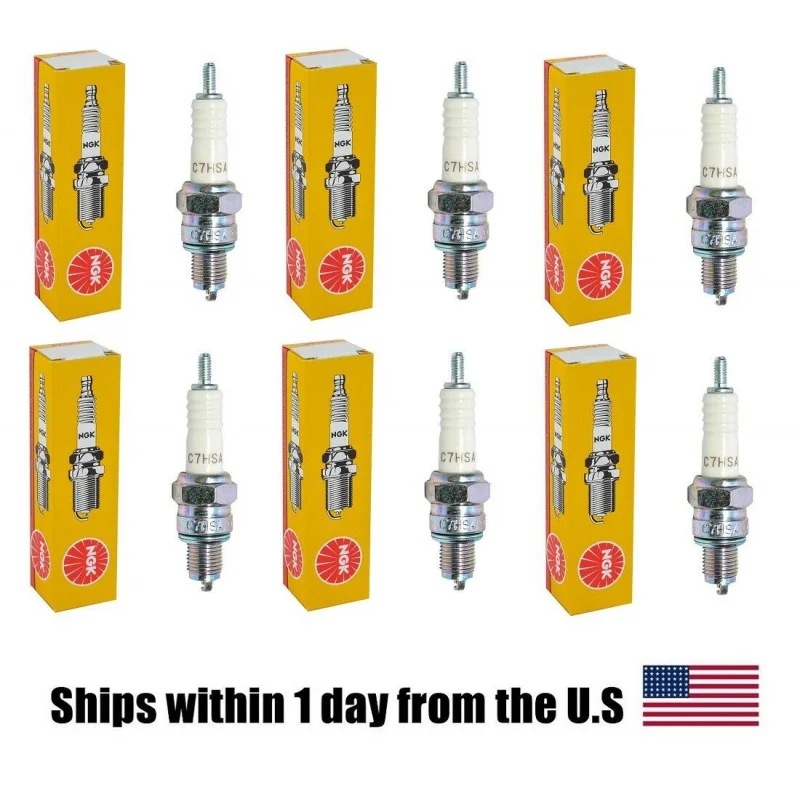

6X NGK C7HSA Spark Plug 110cc 125cc 140cc PIT PRO Trail Quad Dirt Bike ATV Buggy