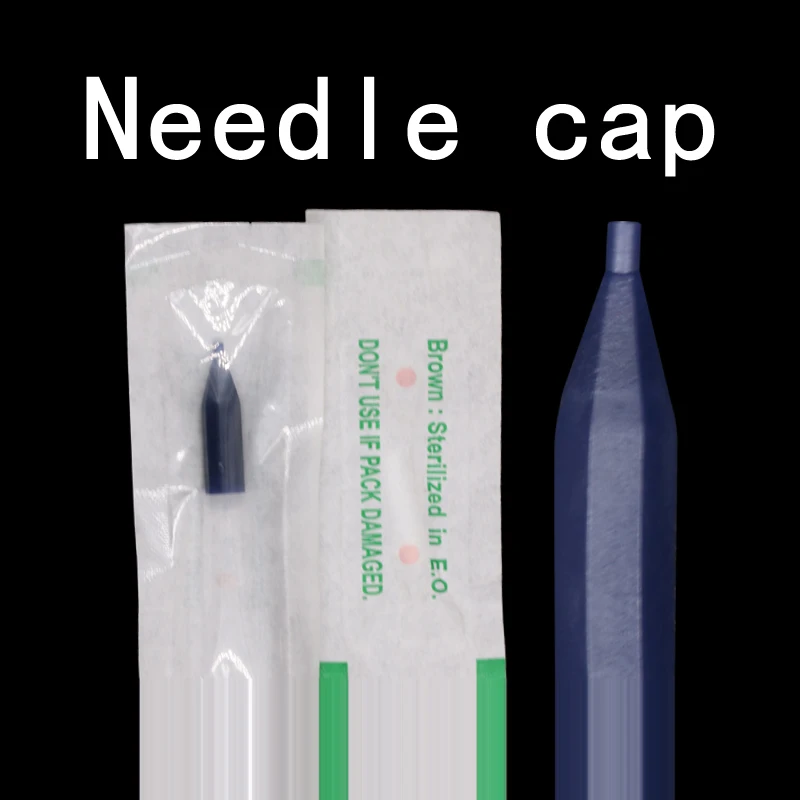 

100pcs Sterile 1R,2R,3R Generic Six Needle Cap Permanent Makeup Tip Fit on Sunshine & Giant sun G8650 G9740 Rose Tattoo Machine