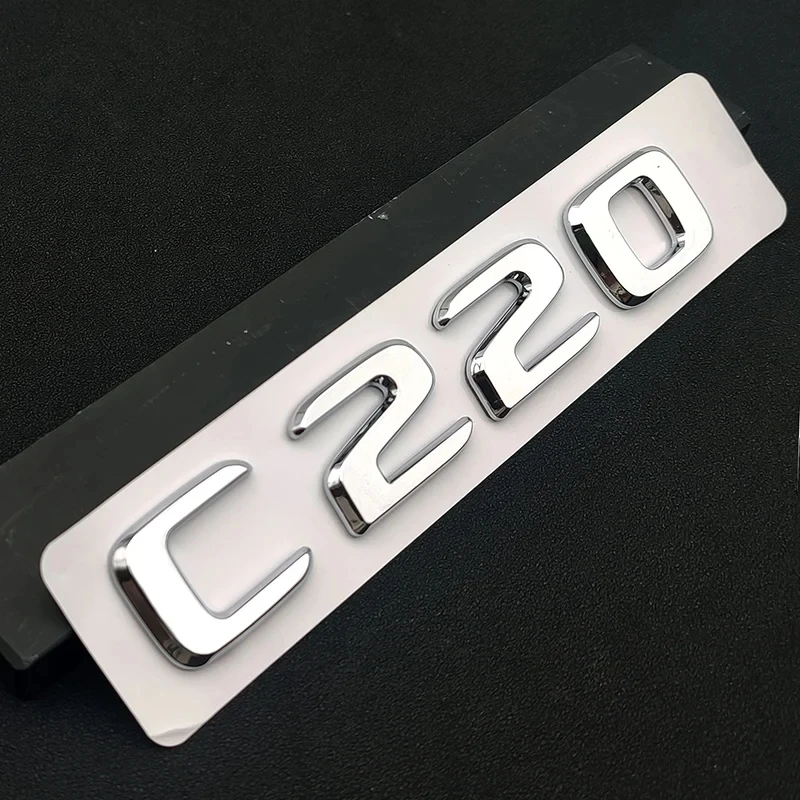 

ABS черные хромированные буквы 3D значок багажника автомобиля для Mercedes Benz C 200 220 300 C200 C220 C300 C320 логотип наклейка аксессуары