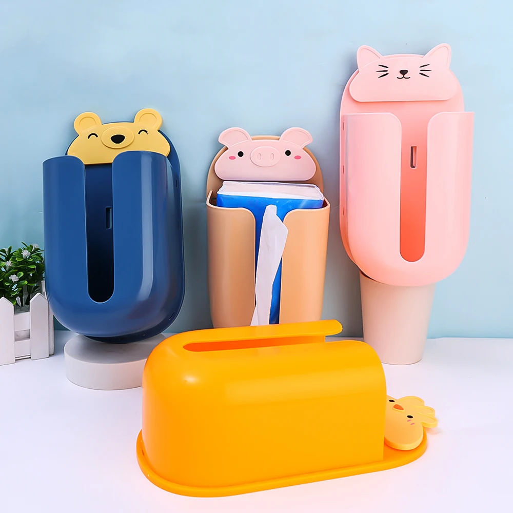 

Настенные Коробки для салфеток, съемные коробки для салфеток, мультяшный держатель для салфеток, коробки для хранения, гостиная, ванная комната, настенный держатель для бумаги