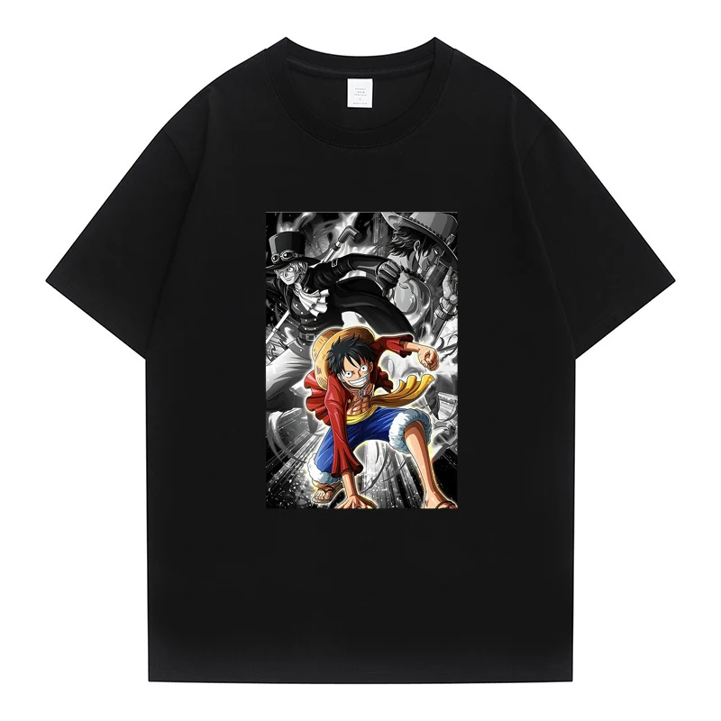 

Anime One Piece Zoro Tshirt Summer Fashion Cotton Clothing Men Women t shirt Harajuku Tops Black O-neck Short Sleeve Shirts