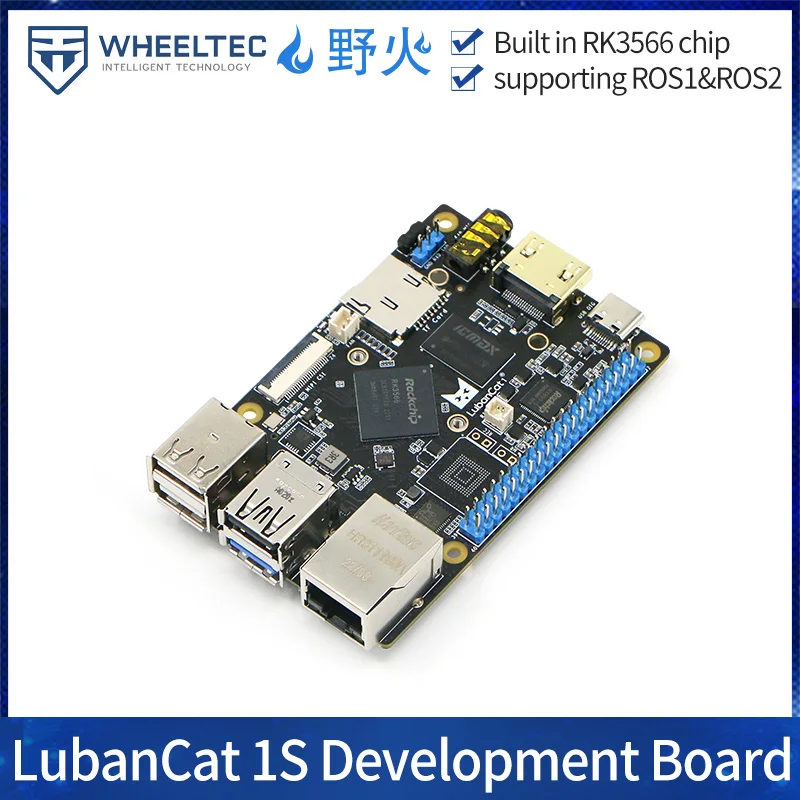 WHEELTEC Luban Cat 1S Wildfire ROS Макетная плата ubuntu Robot RK3566 Совместимая материнская Linux Raspberry Pi
