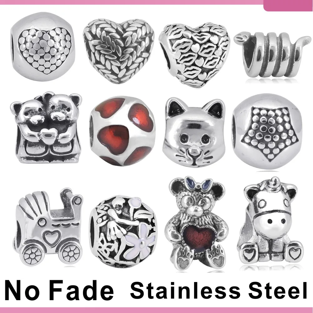 1 шт. подвеска из нержавеющей стали для мамы маленькой Беллы бусины-подвески