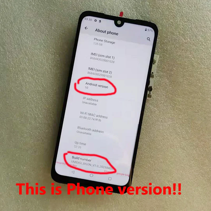 

6,3 "Android10 11 для Umidigi Bison LCD + сенсорный экран дисплей дигитайзер в сборе 1080*2340p для UMIDIGI BISON ЖК-дисплей